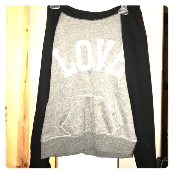Grey and Black LOVE sweater/sweatshirt