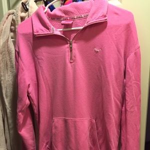VS half zip pink pullover-xs