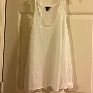 white tank top. fits xl