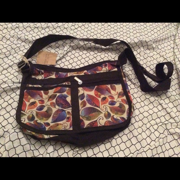 Lovely multi colored leaves handbag