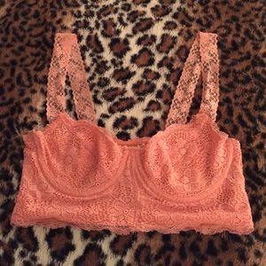 Pins & Needles Coral Bralette