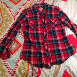 Flannel Button Down Shirt