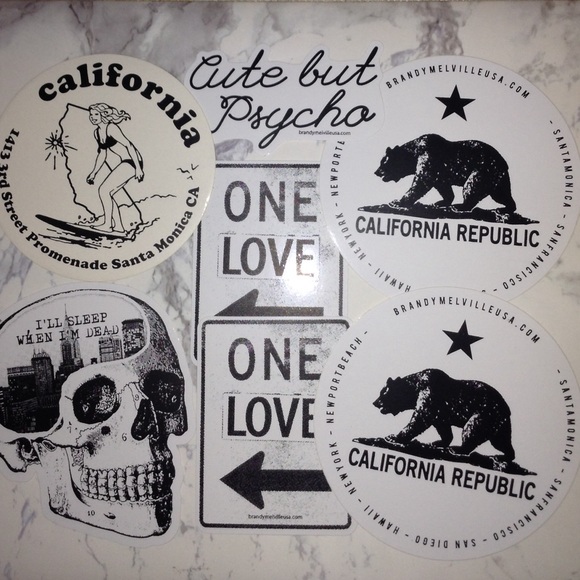 Brandy Melville Other - Brandy Melville 7 stickers