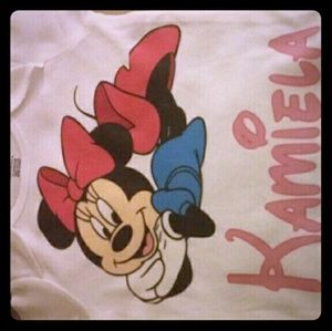 Minnie mouse custom onesie