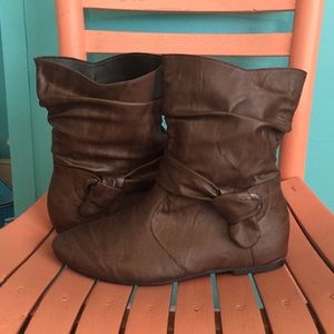 Brown ankle boots
