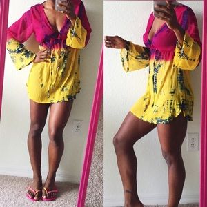 Swim - Tie Dye Cover Up/Tunic Top Swim - Tie Dye Cover Up/Tunic Top