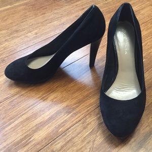 Black Suede Callie Via Spiga Heels/Pump