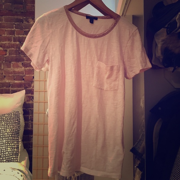 Jcrew sparkle collar tee