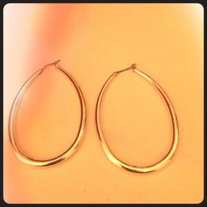 Silver hoop earrings!