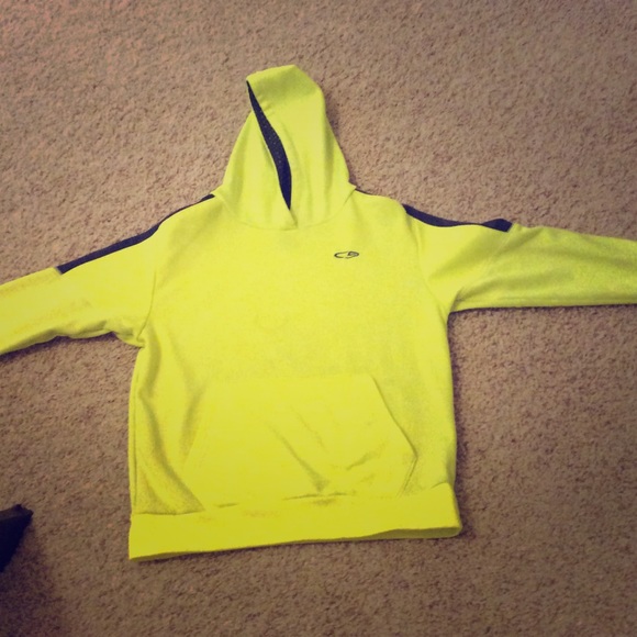 Neon Yellow Athletic Hoodie