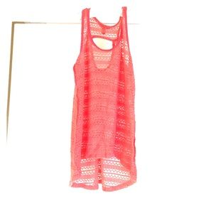 Lace Salmon Pink tank