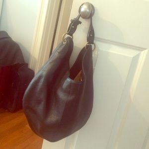 Hobo black leather classic bag
