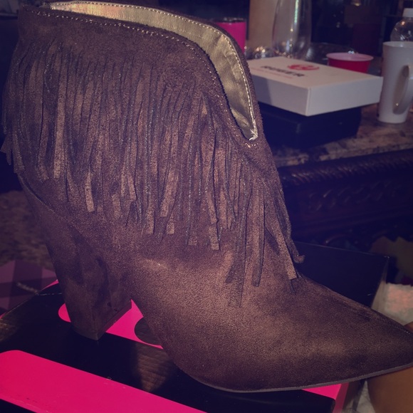 Fringe booties