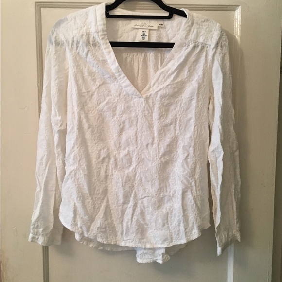 Embroidered Long Sleeve Top