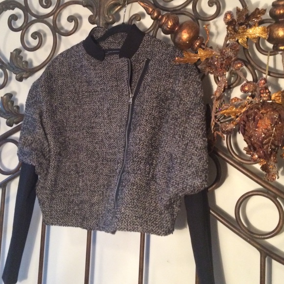 Zara Jackets & Blazers - Stunning Zara herringbone Moto style jacket