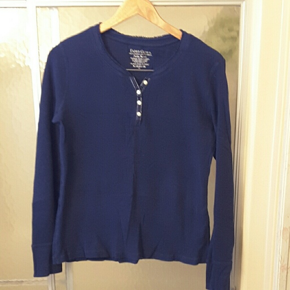 Faded Glory thermal henley shirt