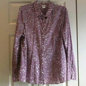 J Crew Floral Button Down Shirt