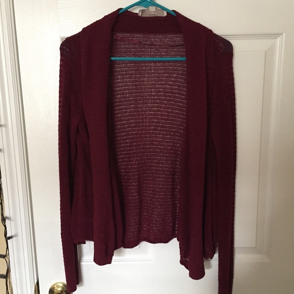 Maroon cardigan