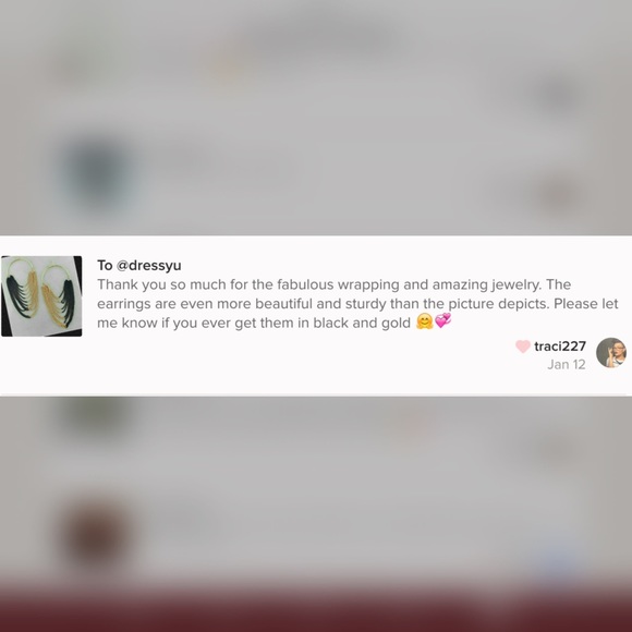 HP DATE STATEMENT EARRINGS - Picture 4 of 4