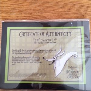 Zero limited edition character key