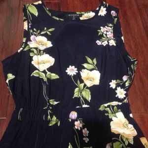 Urban Outfitters small navy scallop floral dress