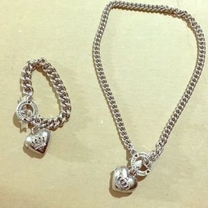 Juicy couture necklace and bracelet locket
