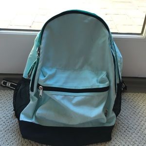 Pink baby blue backpack