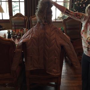 Eddie Bauer lavender jacket.