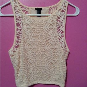 Lace crop top
