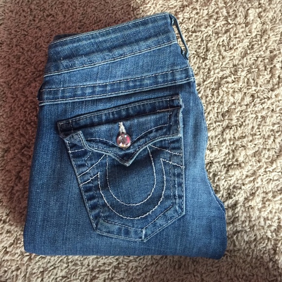 Skinny Light-wash True Religion Jeans