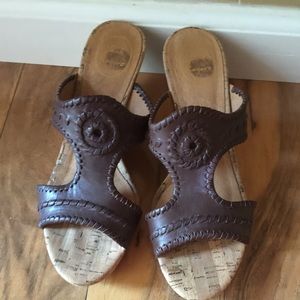 Brown Jack Rogers heels