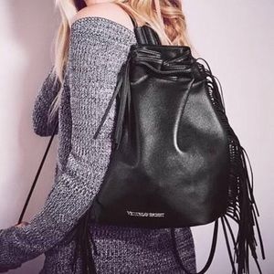 SOLD VS Limited Edition Tote w fringe Faux Leather