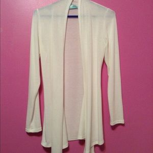 White cardigan