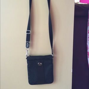 Black coach cross body bag