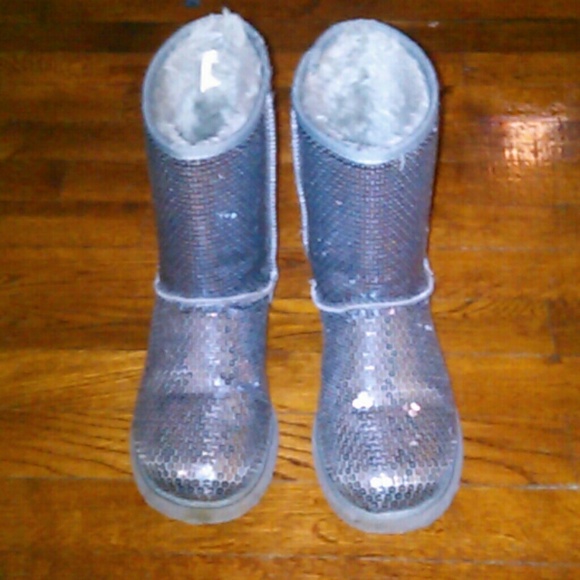 Silver boots