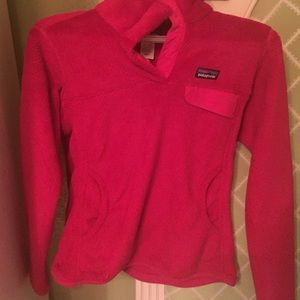 Raspberry Patagonia pullover