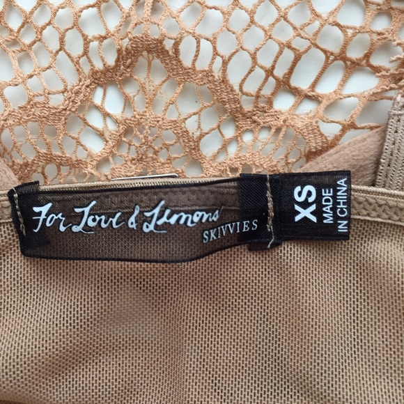 NWT For Love and Lemons Nude Bat Your Lashes Bra - Picture 3 of 4