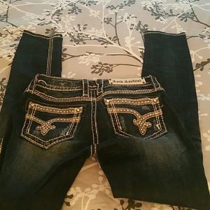 Rock Rival skinny jean, size 26, skinny sherry.