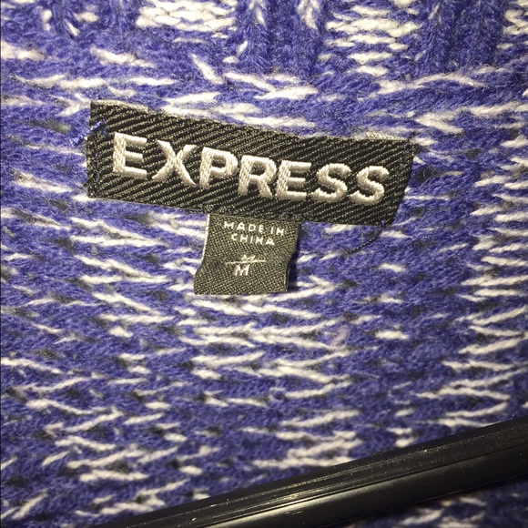 Express three quarter length sweater blue - Picture 4 of 4