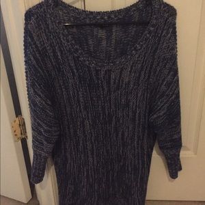 Express three quarter length sweater blue