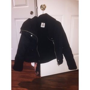 Black UNIF bomber jacket