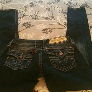 Rock Rival skinny sherry jeans