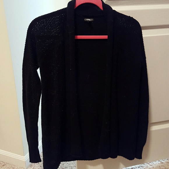 Black knit open sweater - Picture 1 of 1