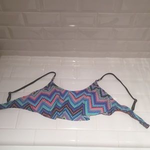 Chevron bathing suit top