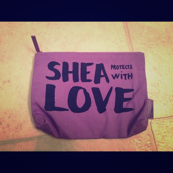 NWOT L'Occitane cosmetic bag