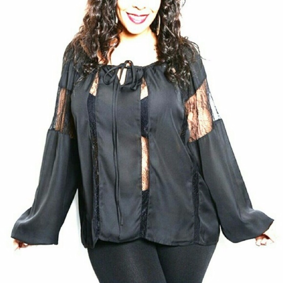 Black Tunic Top, Black Blouse,! - Picture 2 of 5