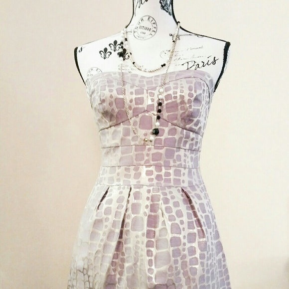 Lavendar and gold party dress