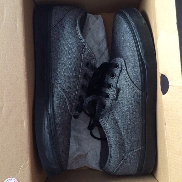 Black and Gray Vans
