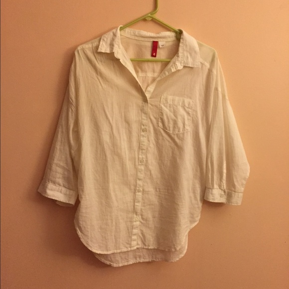 White button down