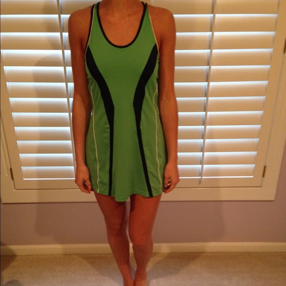 Green tennis dress
